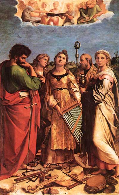 Santa cecilia de Raphael